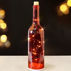 Wine Bottle with LED Light